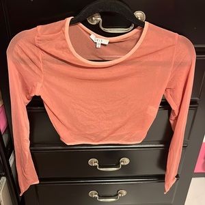 Iris mesh cropped top